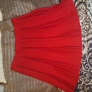 Apparel new York pleaded red skirt